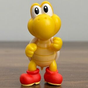 NINTENDO World Of Nintendo Red Shell Yellow KOOPA TROOPA Toy Figure Cake Topper